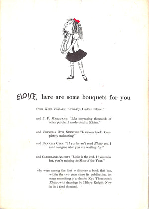 "Eloise In Paris" 1957 THOMPSON, Kay