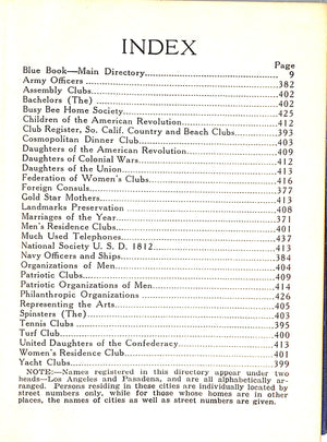 "Southwest California Blue Book" 1936 BERRY, Lenora King [editor]