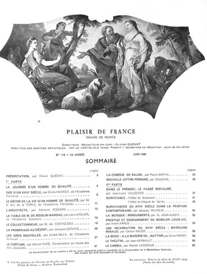 Plaisir De France Le XVIII Siecle - Juin 1946