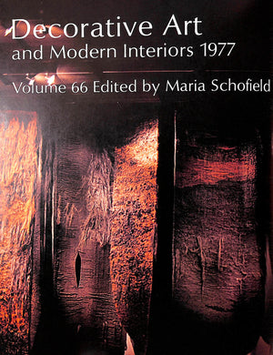 "Decorative Art And Modern Interiors" 1977 SCHOFIELD, Maria