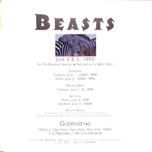 "Guernsey's 'Beasts' Auction Catalog" 1995