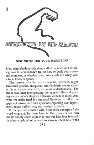 "He-Manners: Young Man's Book Of Etiquette" 1955 LOEB, Robert H. Jr