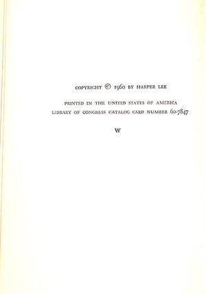 "To Kill A Mockingbird" LEE, Harper