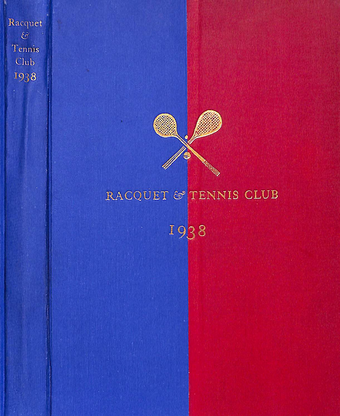 "Club Book For 1938 Racquet And Tennis Club"