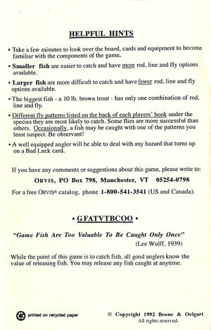 "Trout* An Orvis Sporting Game" *The Most Realistic Fishing Game Ever!