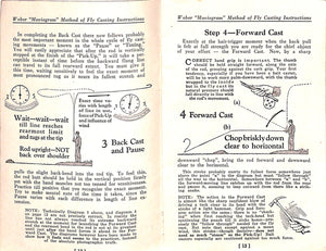Weber "Moviegram" Method Of Fly Casting Instructions 1931