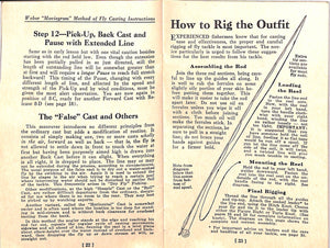 Weber "Moviegram" Method Of Fly Casting Instructions 1931