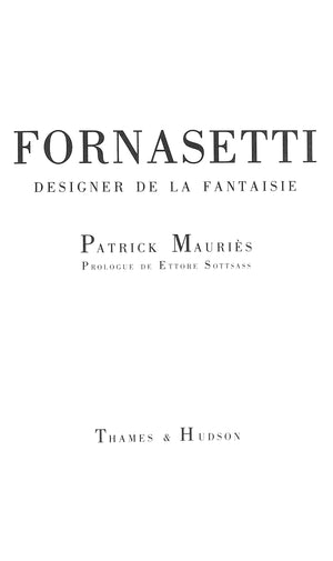 "Fornasetti: Designer De La Fantaisie" 1991 MAURIES, Patrick