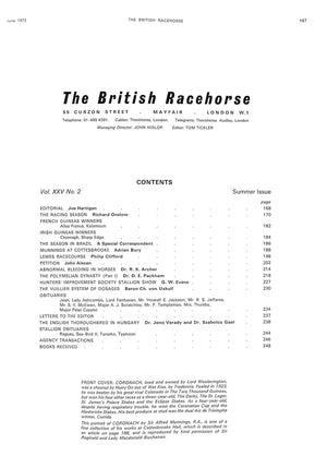 The British Racehorse: Summer Issue 1973