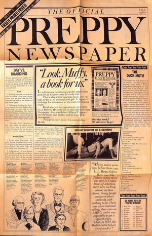 "The Official Preppy Newspaper" Fall 1980 (SOLD)