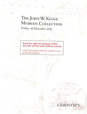 The John W. Kluge Morven Collection - 16 December 2005 Christie's New York