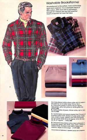 Brooks Brothers Selections For Men, Women And Boys Fall 1988