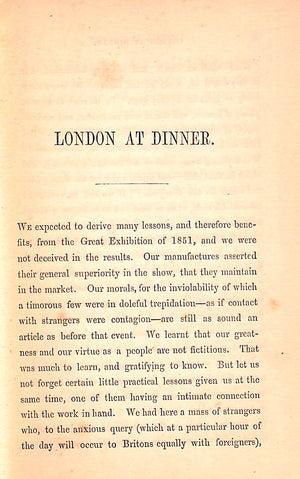 "London At Dinner; Or, Where To Dine" 1858