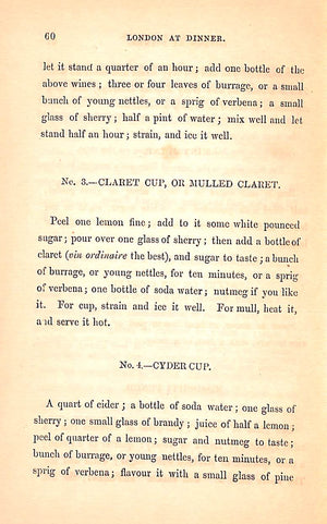 "London At Dinner; Or, Where To Dine" 1858