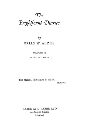 "The Brightfount Diaries " 1955 ALDISS, Brian W.