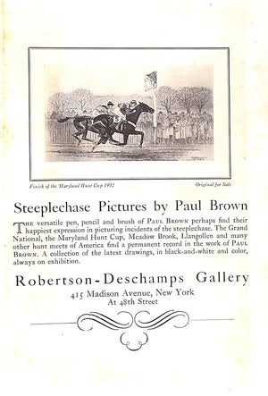 "Record Of Hunt Race Meetings In America: Volume II" 1933 VISCHER, Peter [editor, Polo] (SOLD)