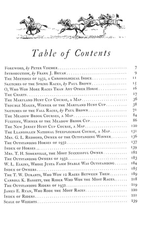 "Record Of Hunt Race Meetings In America: Volume II" 1933 VISCHER, Peter [editor, Polo] (SOLD)