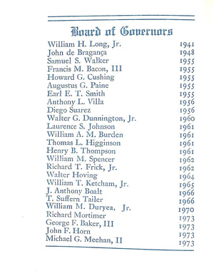 "Club House Of The Brook 1903-1974 Members' Annual"