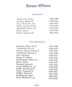 "Club House Of The Brook 1981 Members' Annual"