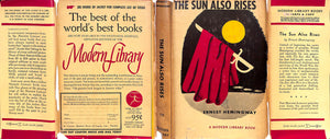 "The Sun Also Rises" 1930 HEMINGWAY, Ernest