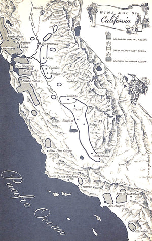 "Guide To California Wines: A Practical Reference Book For All Wine Lovers" 1955 MELVILLE, John Melville