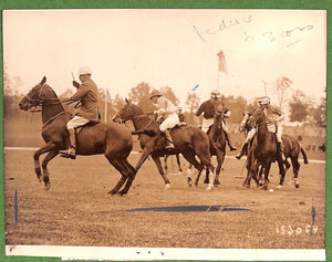 Preparing for The International Polo Match At Piping Rock Club 1913 B&W Press Photo