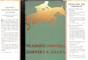 "Training Hunters, Jumpers and Hacks" 1937 CHAMBERLAIN, Harry D.