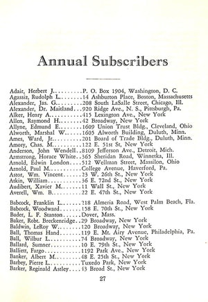 "The Everglades Club Palm Beach Members' Book" 1929