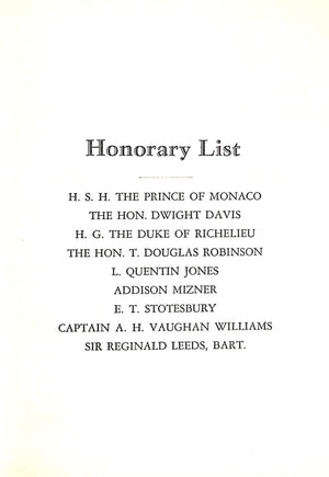 "The Everglades Club Palm Beach Members' Book" 1929