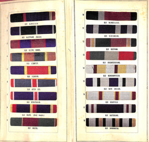 "Old Boys Colourings Schools' Silk Neckties Swatch Book"