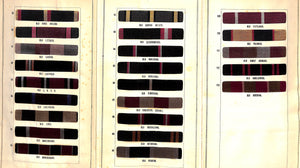 "Old Boys Colourings Schools' Silk Neckties Swatch Book"