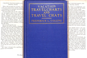 "Vacation Travelcharts And Travel Chats" 1931 COLLINS, Frederick L.