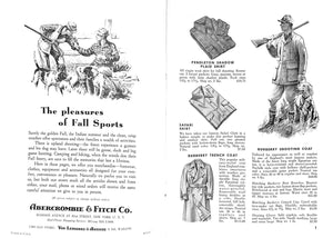 "Abercrombie & Fitch The Pleasures Of Fall Sports" 1955 Catalog