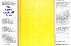 "The Savoy Cocktail Book" 1976 CRADDOCK, Harry