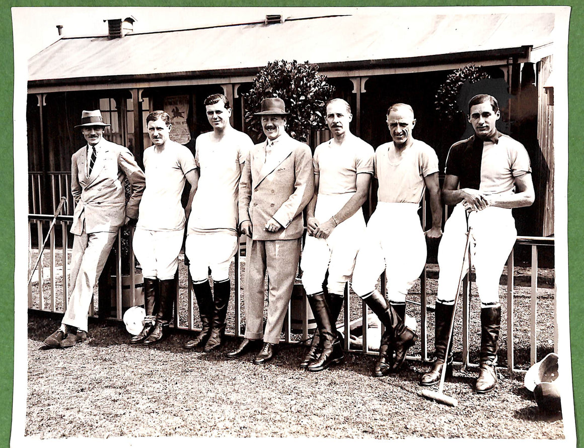 1930 Press Photo England Polo Team for America