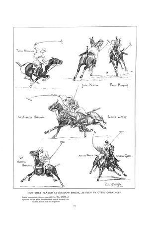 How They Played At Meadow Brook, As Seen By Cyril Gorainoff 1928 The Spur Magazine Page