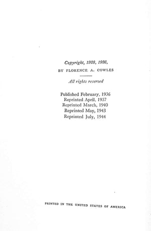 "1001 Sandwiches" 1944 COWLES, Florence A. [compiled by]