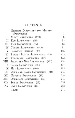 "1001 Sandwiches" 1944 COWLES, Florence A. [compiled by]