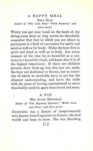 "Favorite Recipes Of Famous Women" 1925 STRATTON, Florence [foreword by]