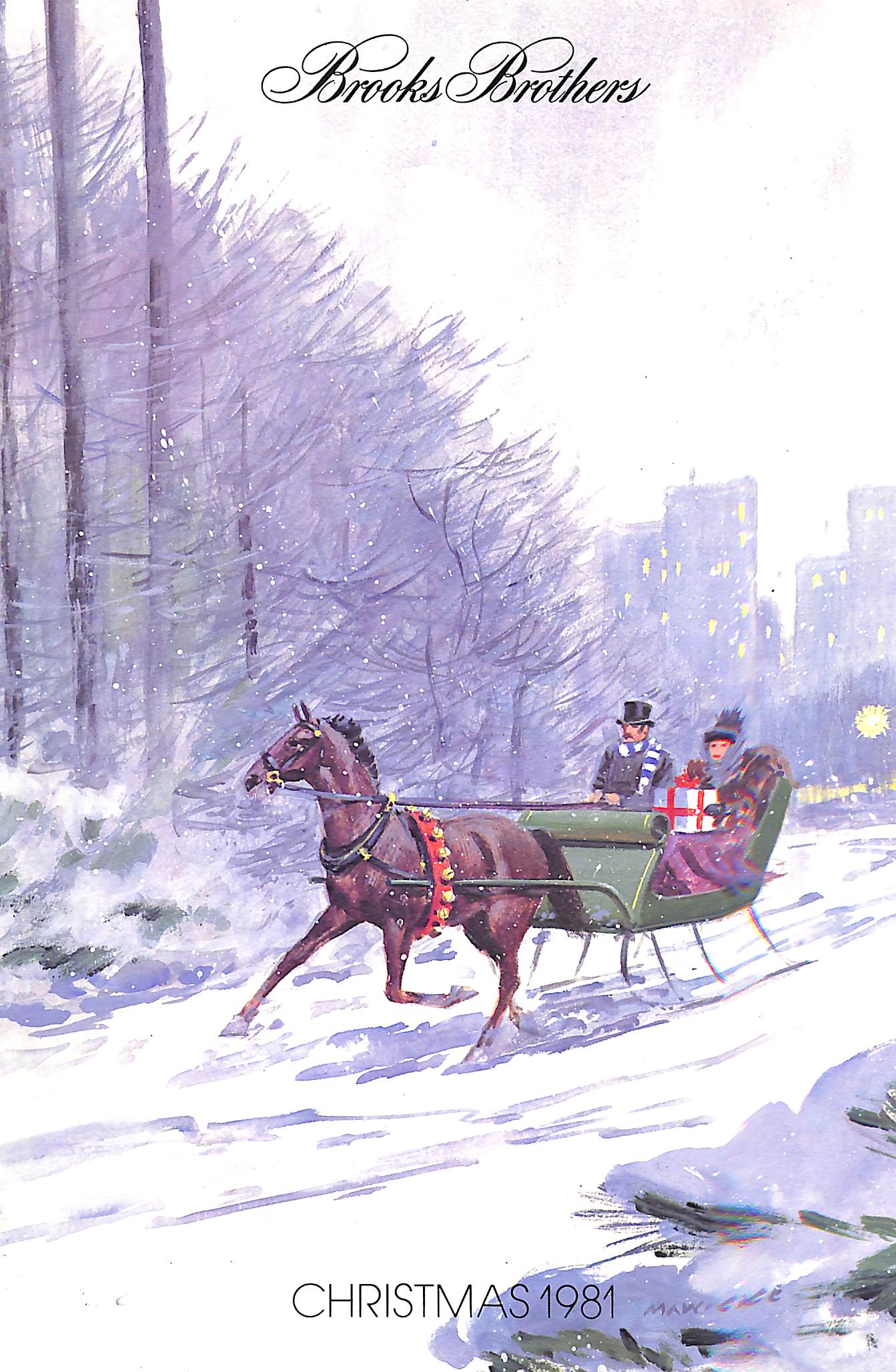 Brooks Brothers Christmas 1981 Holiday Catalog