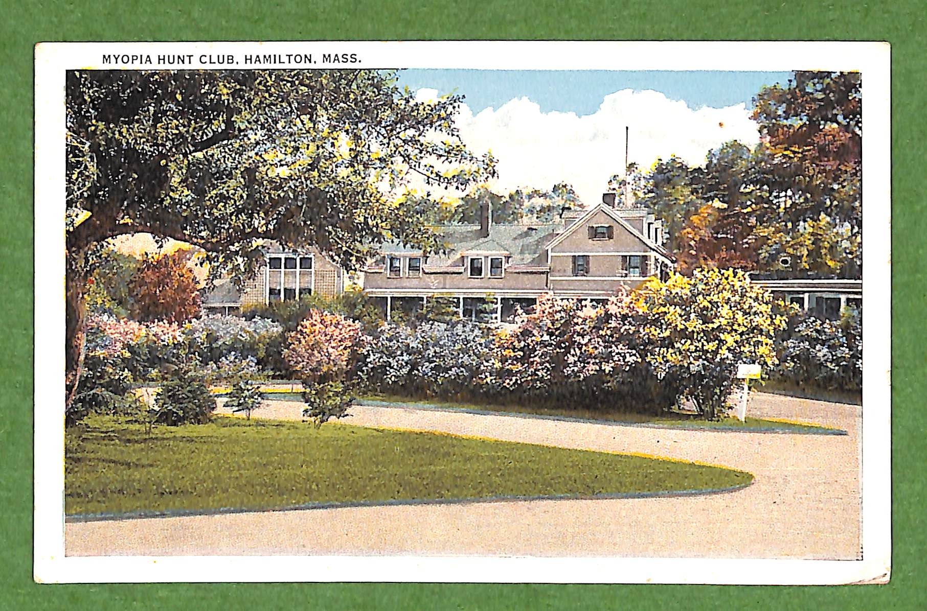 Myopia Hunt Club c1938 Postcard