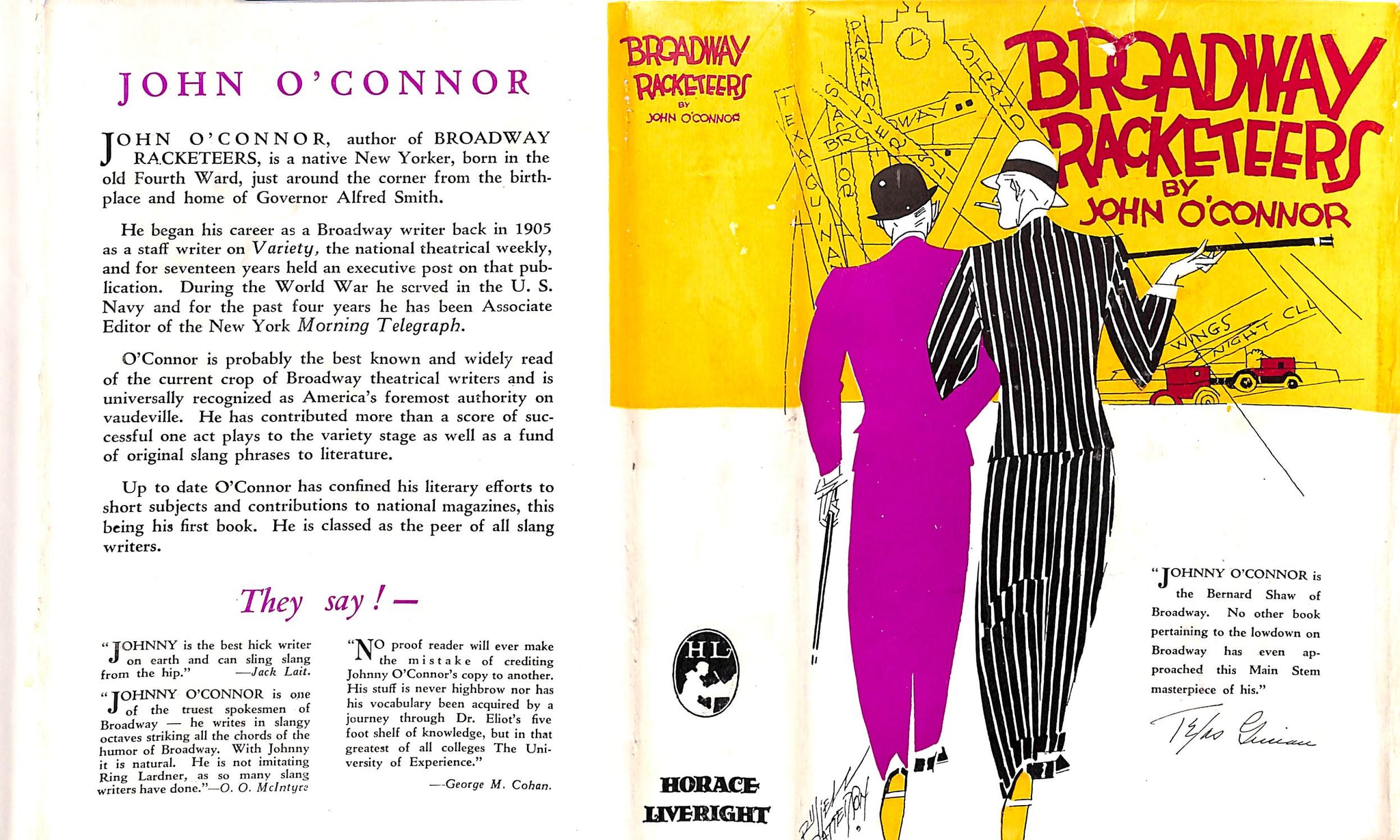 "Broadway Racketeers" 1928 O'CONNOR, John