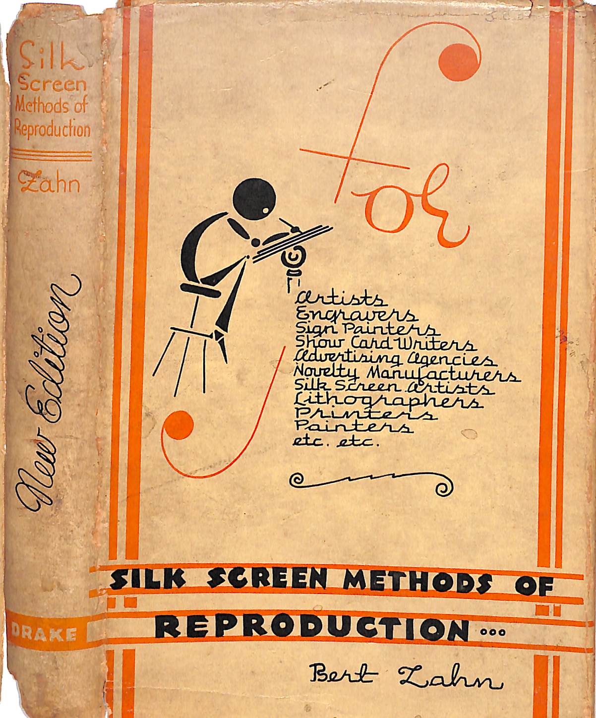 "Silk Screen Methods Of Reproduction For Sign Painters" 1935 ZAHN, Bert
