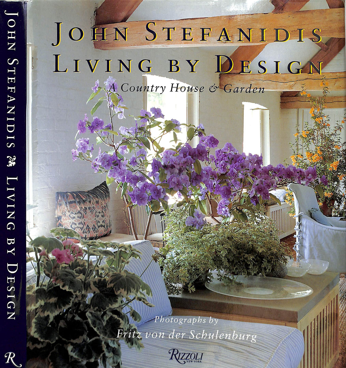 "Living By Design: Ideas For Interiors & Gardens" 1997 STEFANIDIS John (INSCRIBED)