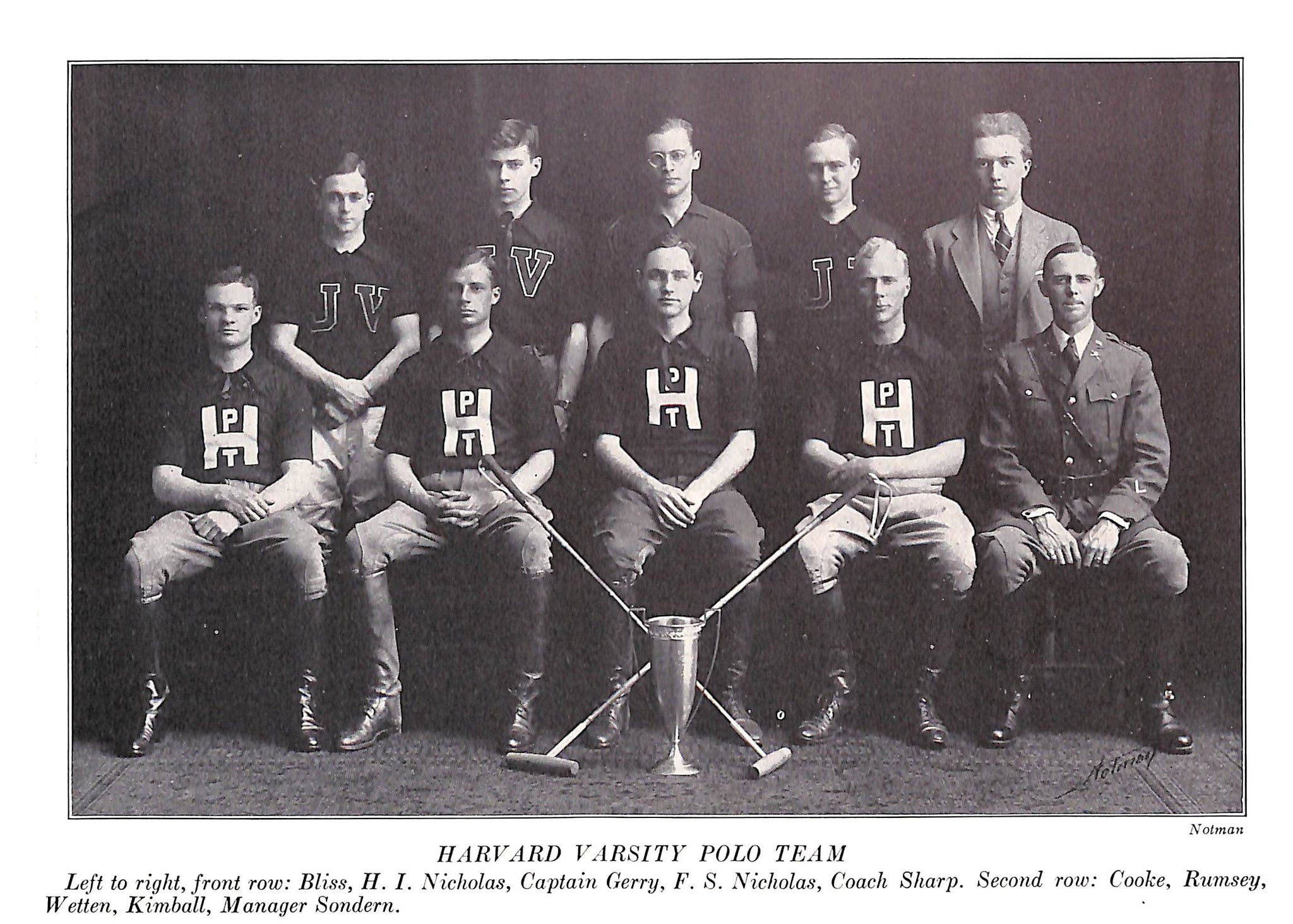 Harvard Varsity Polo Team B&W Magazine Photo