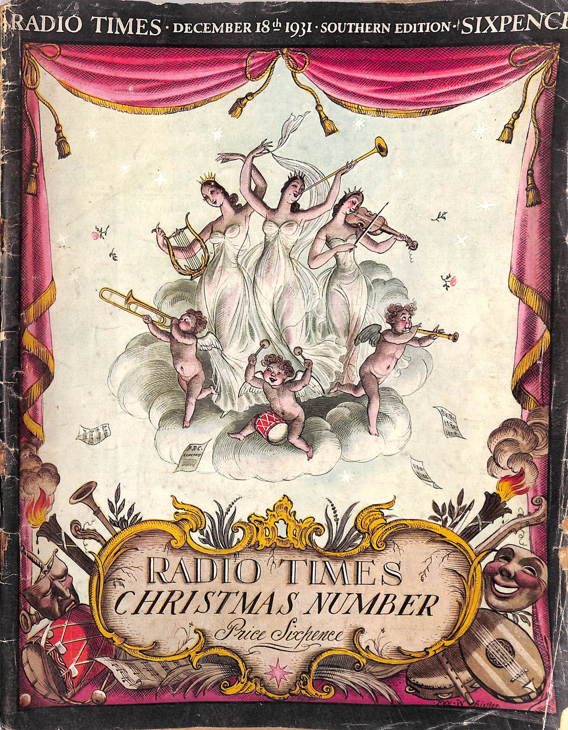 Rex Whistler “Radio Times Christmas Number” December 1931