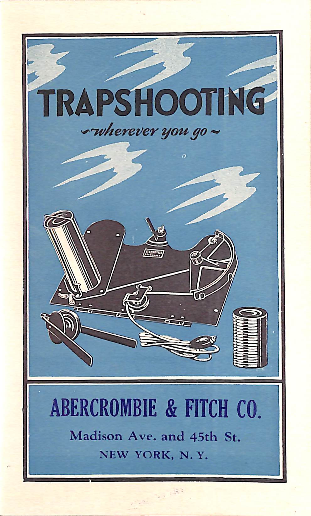 Abercrombie & Fitch Trapshooting Wherever You Go c1930s Pamphlet
