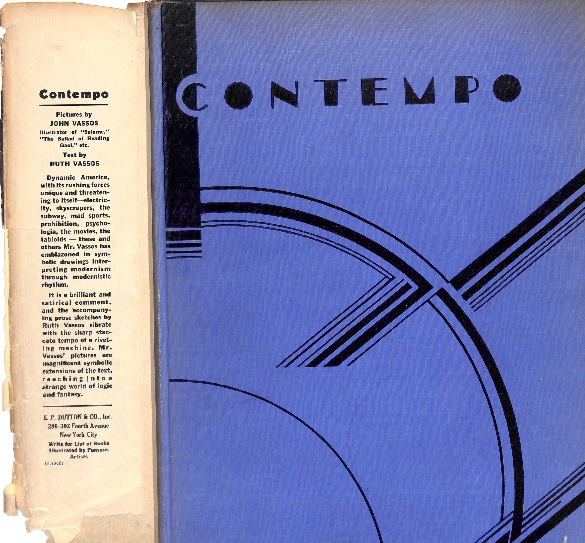 "Contempo: This American Tempo" 1929 VASSOS, Ruth [text by]
