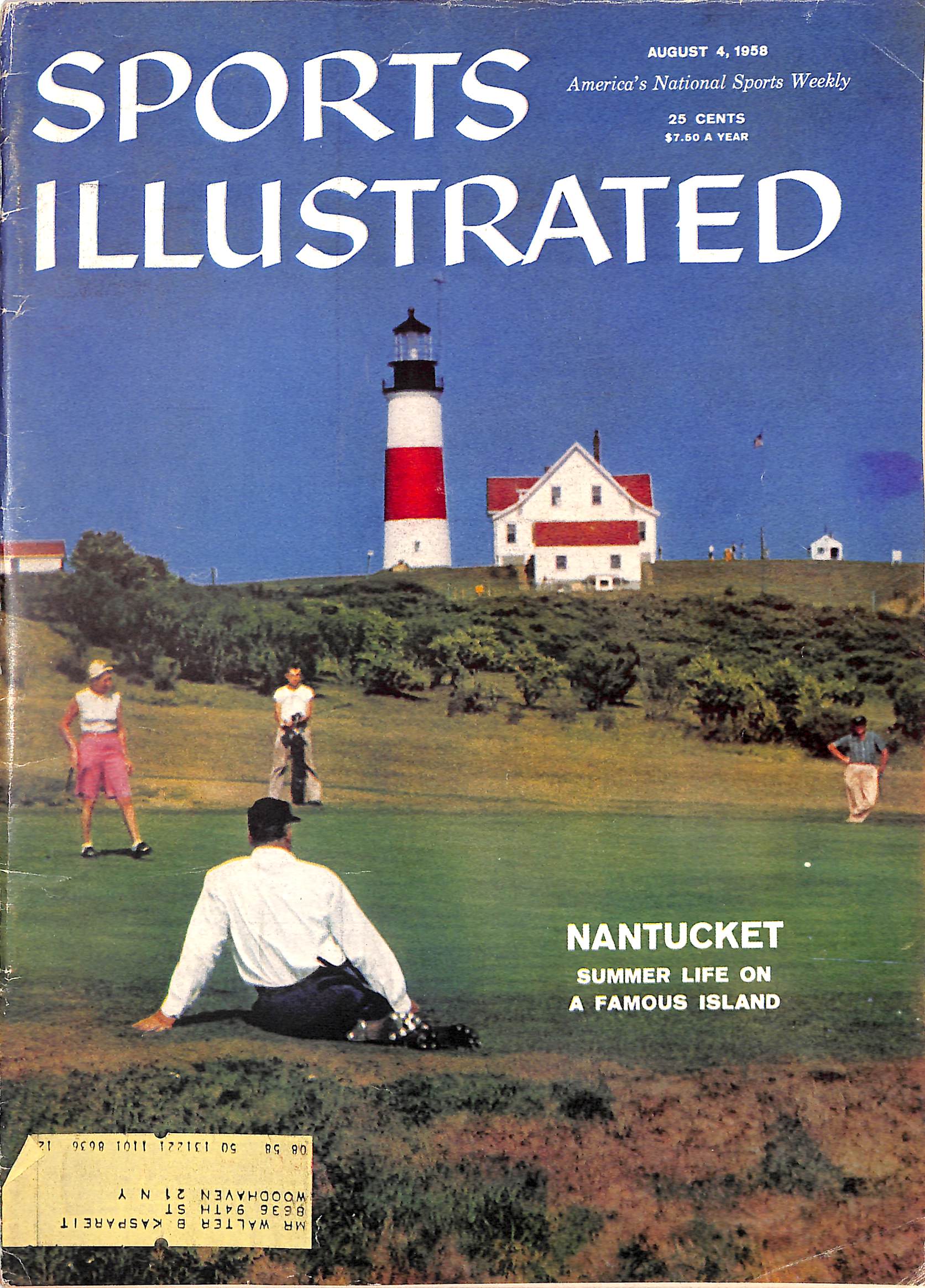 "Nantucket Summer Life On A Famous Island x Sports Illustrated" August 4, 1958