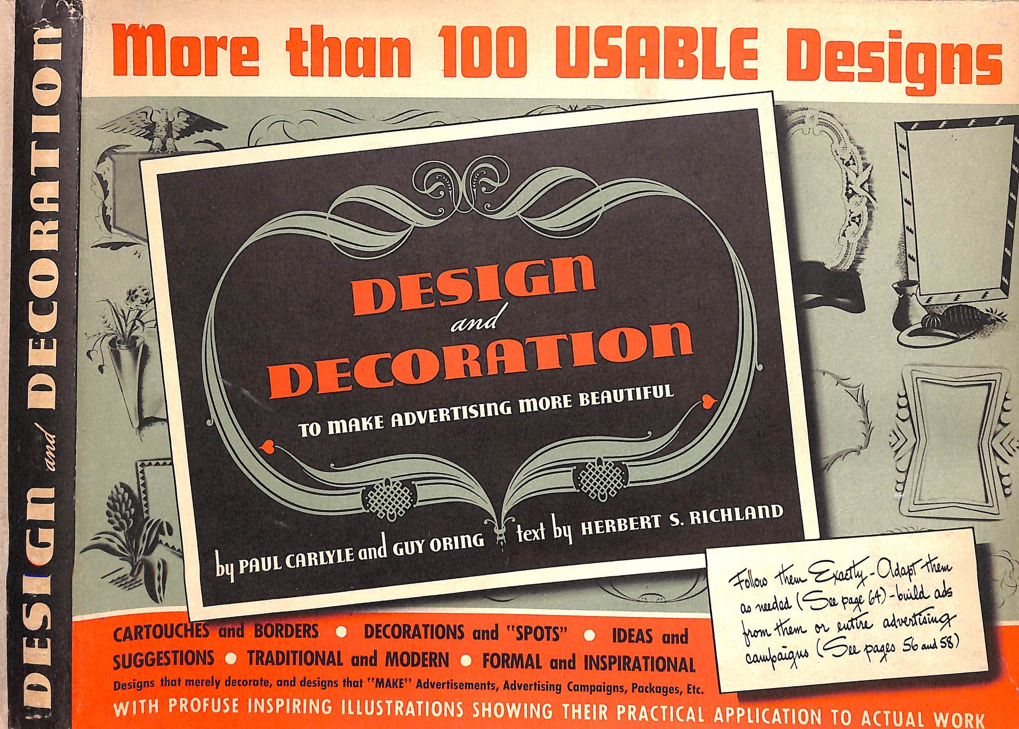 "Design and Decoration To Make Advertising More Beautiful" 1939 CARLYLE, Paul and ORING, Guy